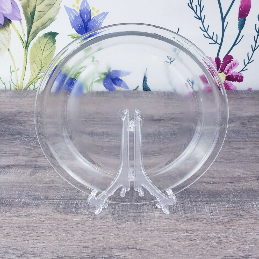 Pyrex Clear Glass Round  #209 Pie Plate 9" Vintage Made In USA